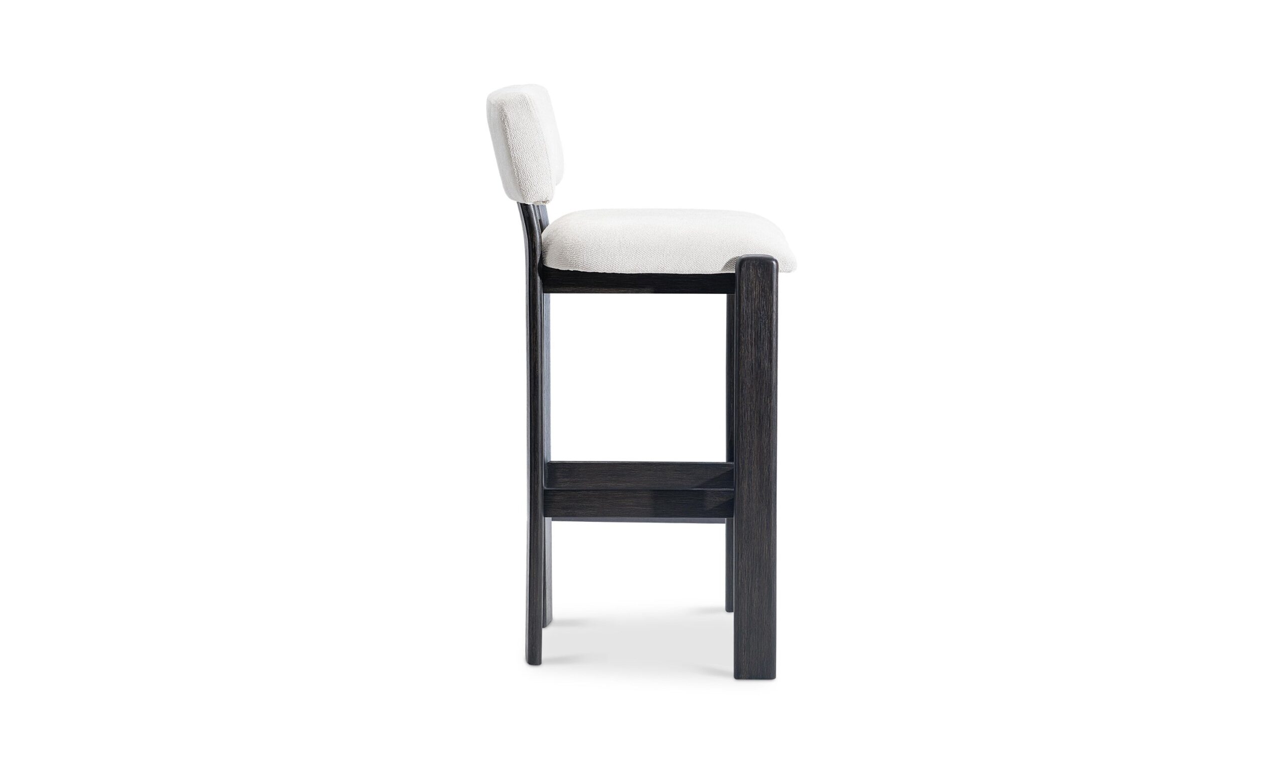 Bernhardt Baxter Fabric Upholstered Bar Stool in Wood - Image 6
