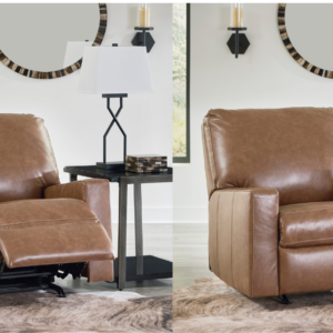 Alternative view of Modern Heritage Bolsena Rocking Leather Recliner In Caramel