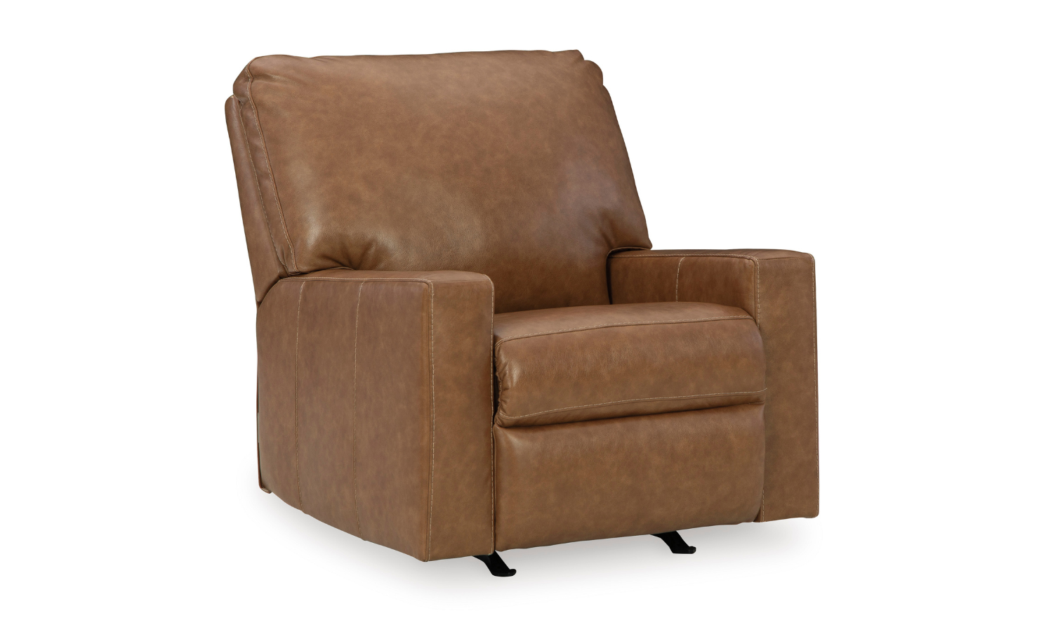 Modern Heritage Bolsena Rocking Leather Recliner In Caramel - Image 5
