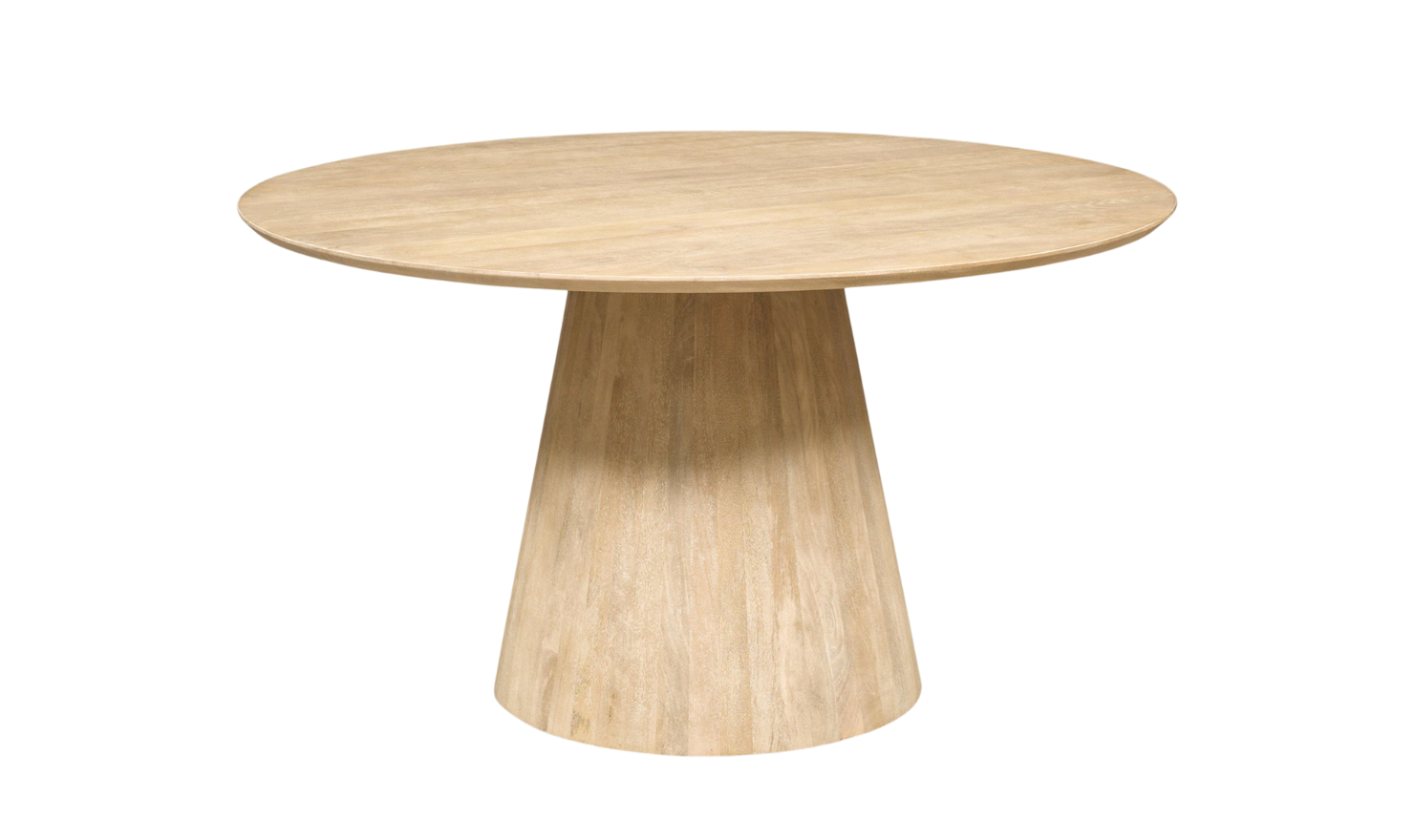 HTD Casablanca Wooden Round Dining Table in Natural White - Image 6