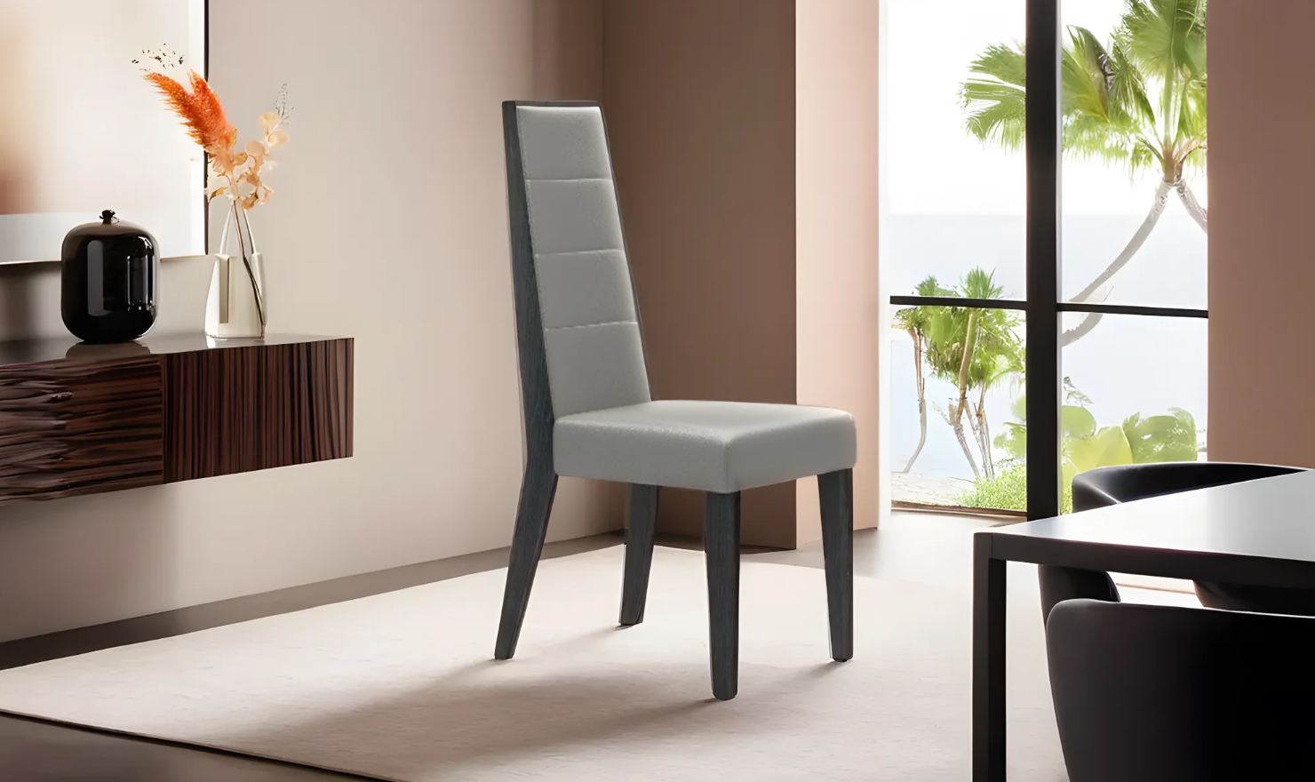 Jennifer Italia Vektor Modern Rectangular Wooden Dining Set - Image 5