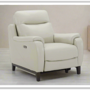 Alternative view of Gio Italia Leonard Dual Power Leather Recliner Chair in Gray