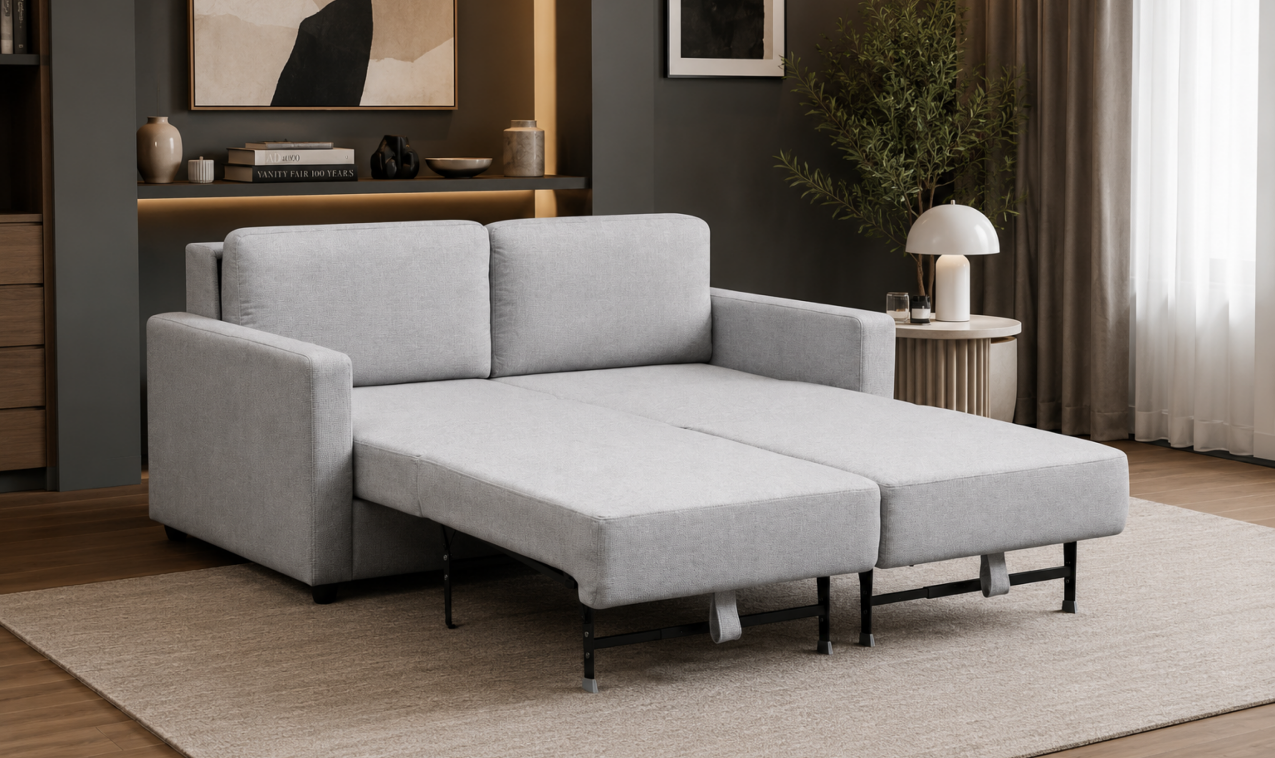 Klaussner Cuddle Queen Fabric Sleeper Sofa With Cloud Fold Function - Image 6