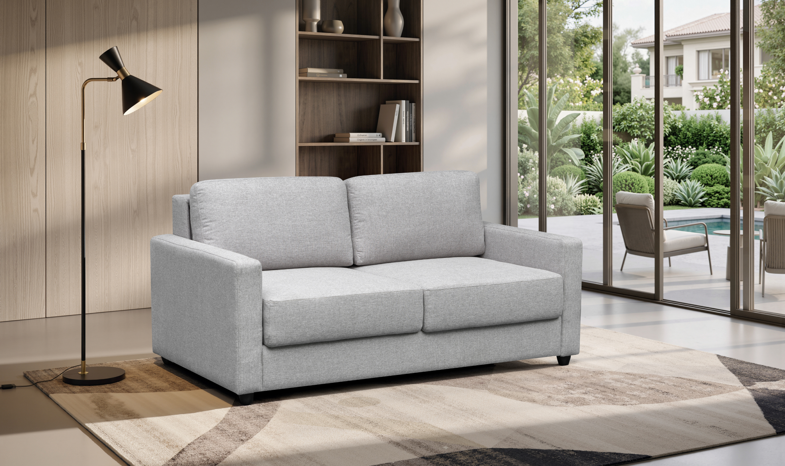 Klaussner Cuddle Queen Fabric Sleeper Sofa With Cloud Fold Function - Image 5