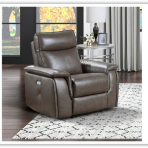 Alternative view of Home Elegance Maroni Leather Power Reclining Chair with USB Port