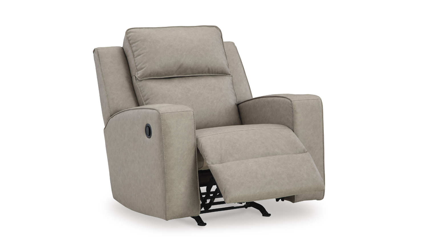 Modern Heritage Lavenhorne Faux Leather Rocker Recliner Chair with Attached Cushions - Image 4