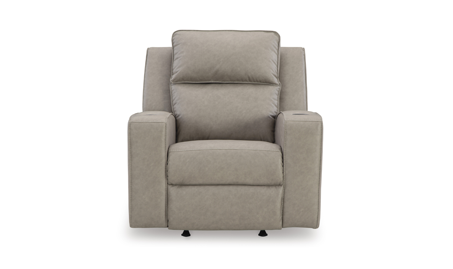 Modern Heritage Lavenhorne Faux Leather Rocker Recliner Chair with Attached Cushions - Image 6