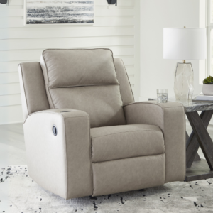 Modern Heritage Lavenhorne Faux Leather Rocker Recliner Chair with Attached Cushions