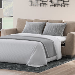 Modern Heritage Triston-Peaks Suede Fabric Queen Sleeper Sofa