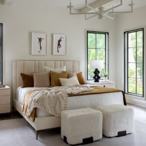 Alternative view of Universal Furniture Summerland Upholstered Bed in White