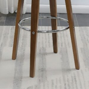 Alternative view of Wood Swivel Bar Stool - Walnut