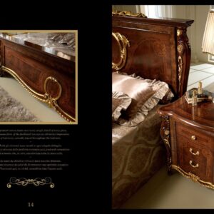ESF Furniture Donatello Traditional Nightstand in Walnut Finish