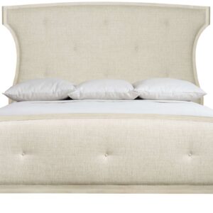 Bernhardt East Hampton Beige Fabric Upholstered Panel Bed