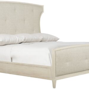 Alternative view of Bernhardt East Hampton Beige Fabric Upholstered Panel Bed
