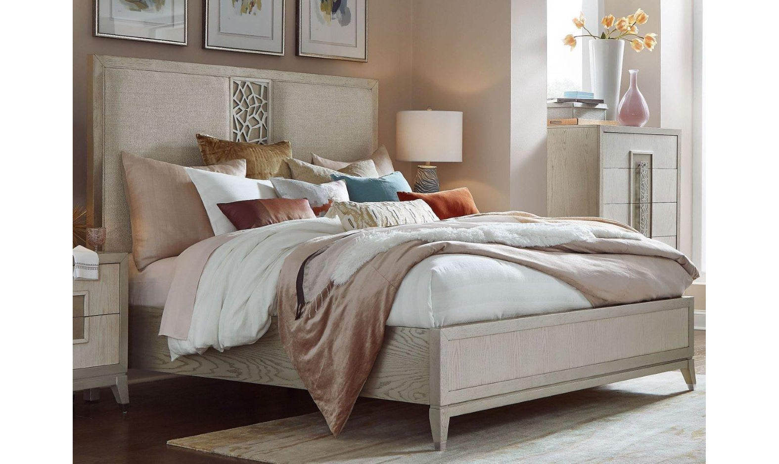 Magnussen Illustration King Panel Storage Bed