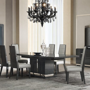 Jennifer Italia Vektor Modern Rectangular Wooden Dining Set