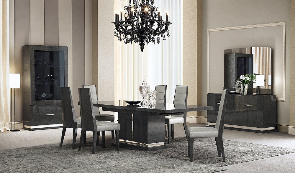 Jennifer Italia Vektor Modern Rectangular Wooden Dining Set
